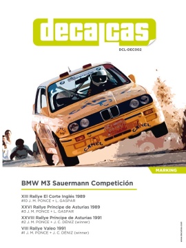 Kalkomania BMW M3 E30 Camel Sauermann DCLDEC002