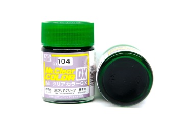 Farba Mr. Color Clear GX-104 Clear Green - zielona transparentna - Gunze GUNGX104