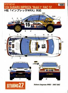 Kalkomania Subaru Impreza Hołowczyc Stomil Olsztyn ST27DC143