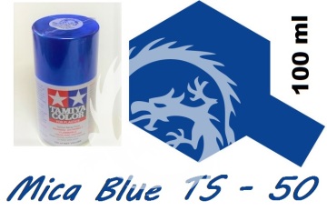 Farba w aerozolu TS-50 Mica Blue - niebieski - Tamiya 85050