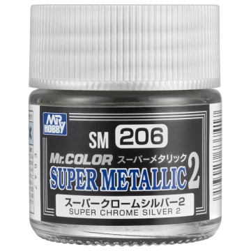 Mr.Color Supermetallic 2 Super Chrome - Gunze SM-206