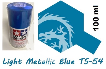 Farba w aerozolu TS-54 Light Metallic Blue - jasny niebieski - Tamiya 85054