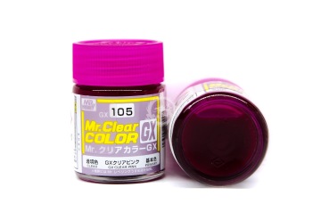 Farba Mr. Color Clear GX-105 Clear Pink - różowa transparentna - Gunze GUNGX105