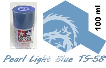 Farba w aerozolu TS-58  Pearl Light Blue - niebieski -  Tamiya 85058