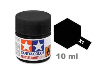 Farba modelarska Black - czarny X-1 10 ml Tamiya 81501