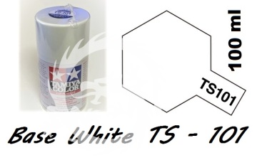 Farba w aerozolu TS-101 Base White - biały - Tamiya 85101