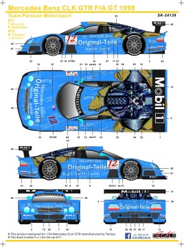 Kalkomania Mercedes-Benz CLK GTR Original Teile SK Decals SK24139