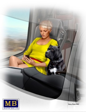 Figurka moto Joni Johnson&her Master Box MB24045