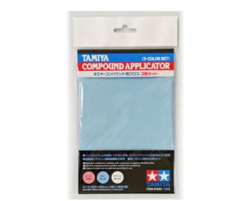 Ściereczki polerskie - Compound Applicator - 3 Color Set Tamiya 87090 