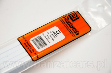 Profil przekrój pręt prostokąt pusty 6.4mm x 4.8mm x 0.5mm x 38cm Plastruct 90631