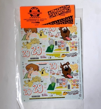 Kalkomanie Nascar Cartoon Network Scale Production - SLIXX
