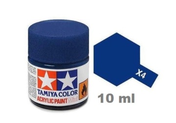 Farba modelarska Blue Gloss - niebieska X-4 10 ml Tamiya 81504