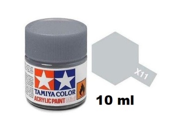 Farba modelarska X-11 Chrome Silver 10 ml Tamiya 81511