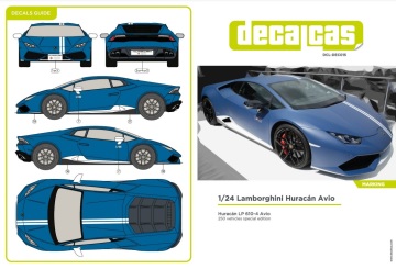 Kalkomania - Lamborghini Huracan Avio - Decalcas DCLDEC015