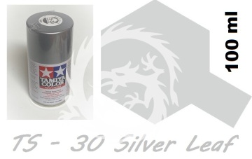 Farba w aerozolu TS-30 Silver Leaf Spray - srebrny metalik- Tamiya 85030